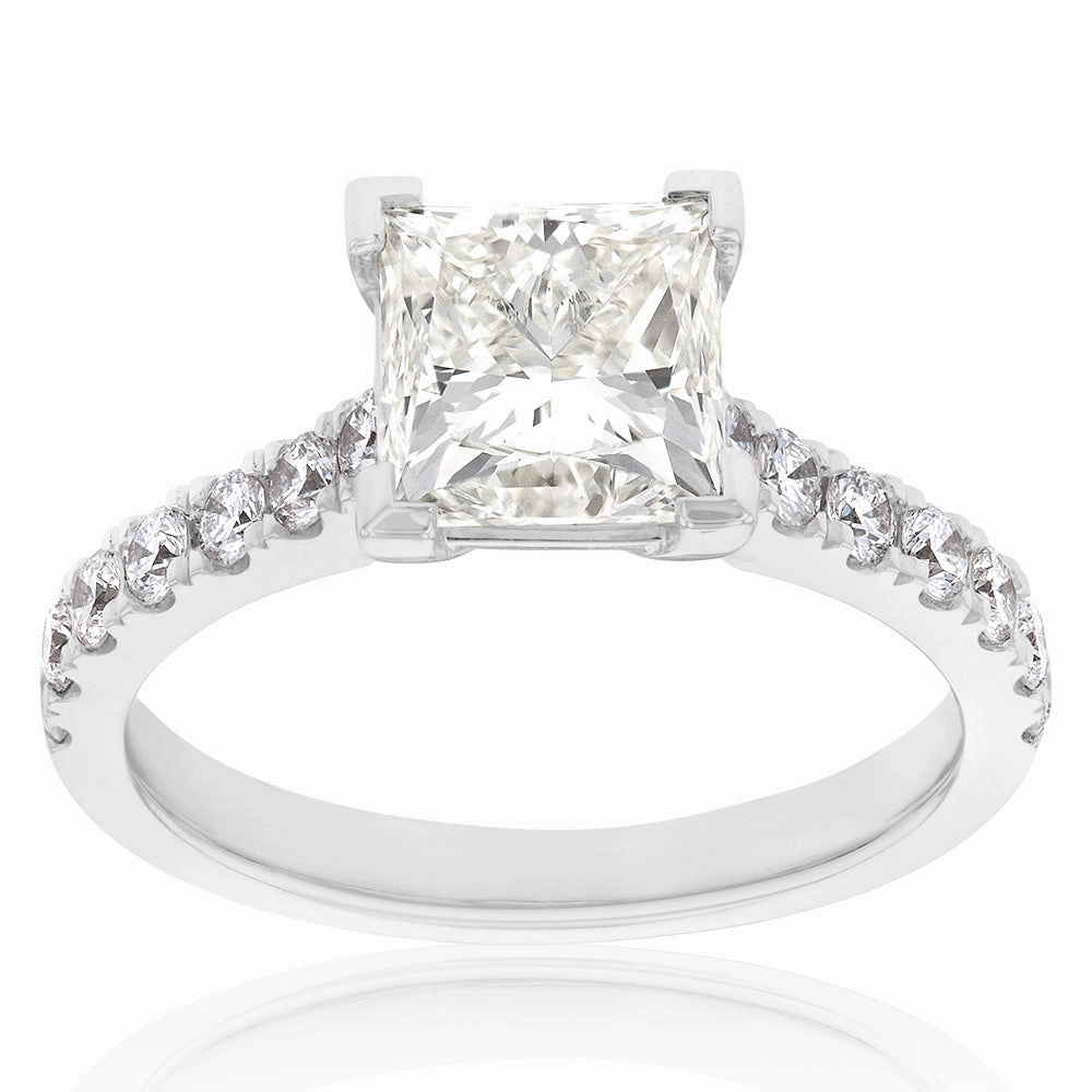 18ct White Gold 3 Carat Diamond Ring