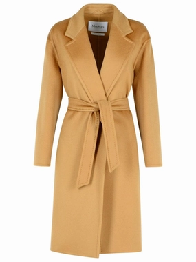 'Melinda' Beige Cashmere Coat