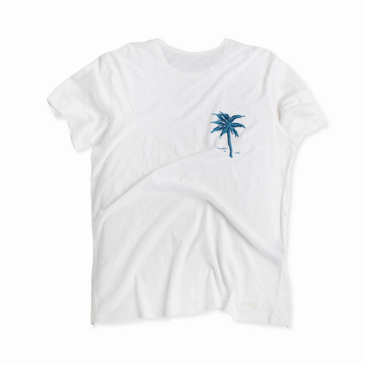 "la Vie Est Belle" Graphic Short Sleeve Knit Tee In Chalk