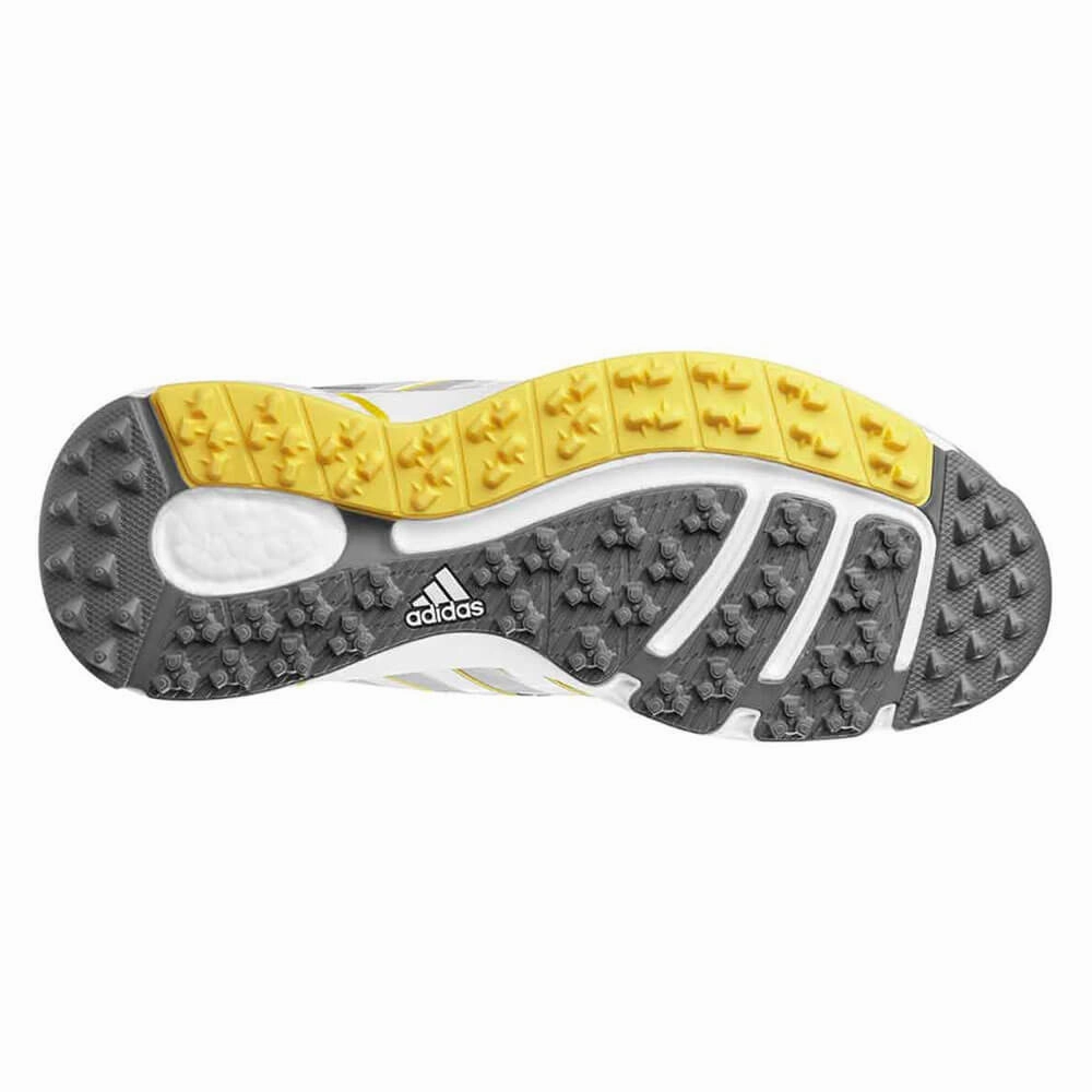 Adidas Adipower Sport Boost Spikeless Golf Shoes CLOSEOUT Gray/White/Yellow - Women