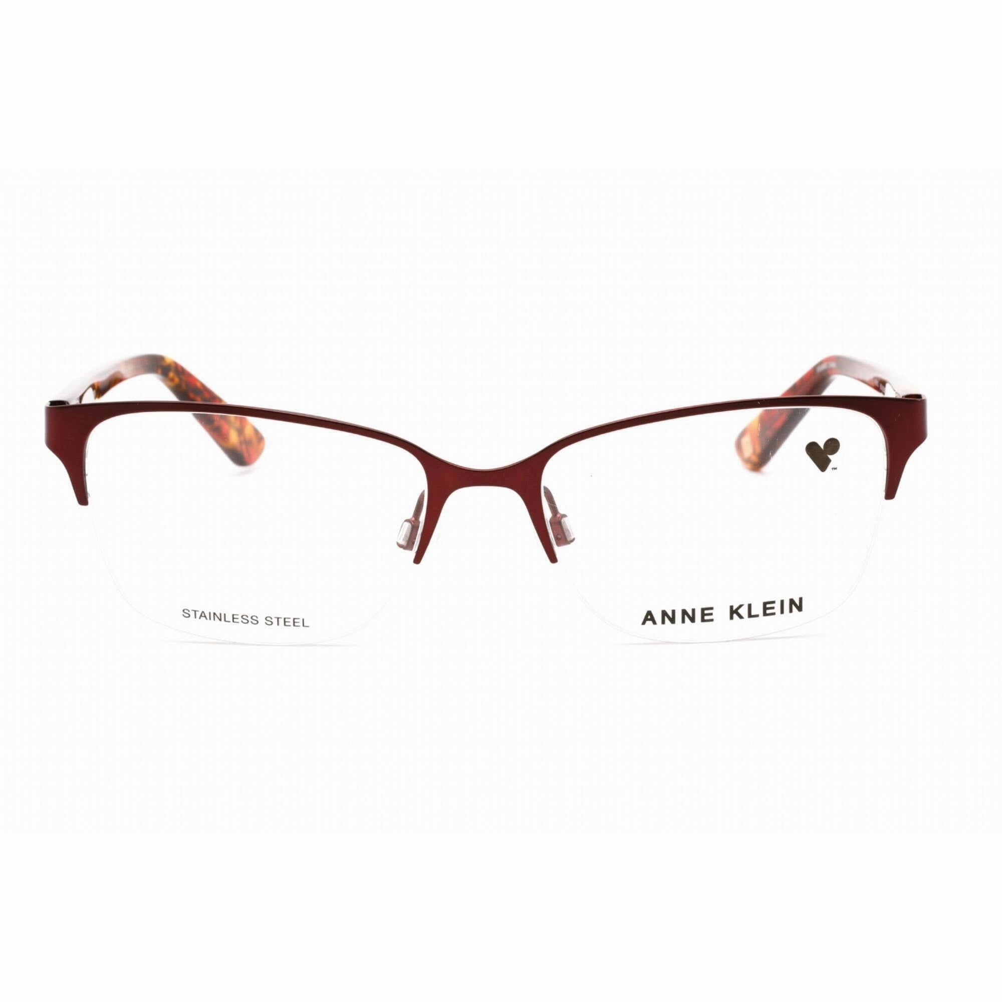 Anne Klein Men's Eyeglasses - Merlot Rectangular Acetate/Metal Frame | AK5083 603