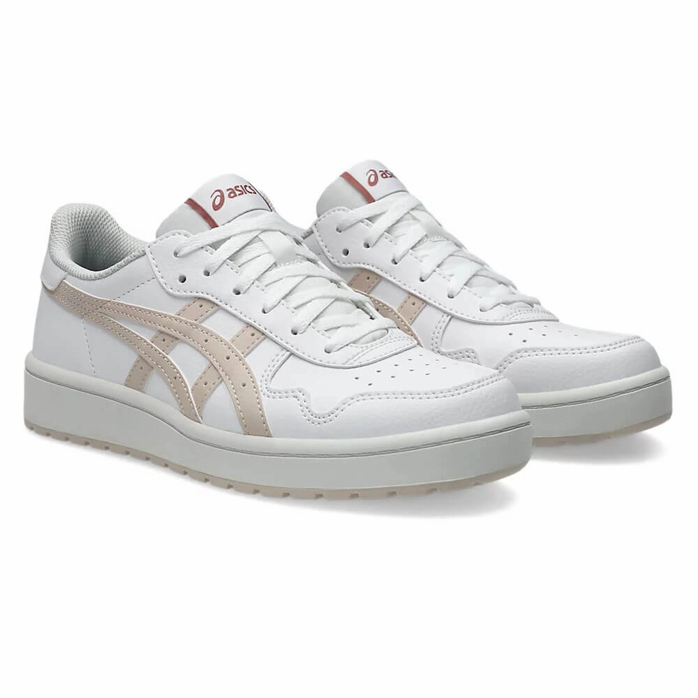 ASICS Japan S Spikeless Golf Shoes White/Mineral Beige - 25 Women