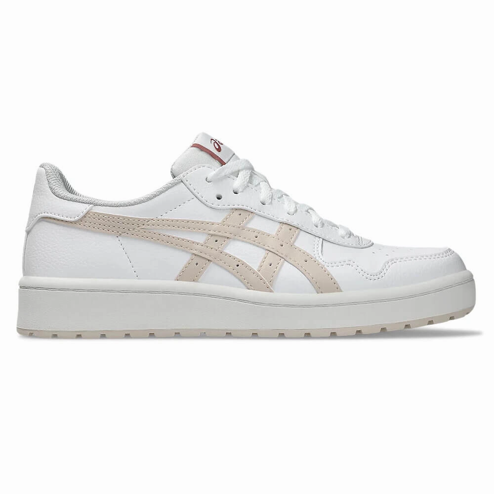 ASICS Japan S Spikeless Golf Shoes White/Mineral Beige - 25 Women
