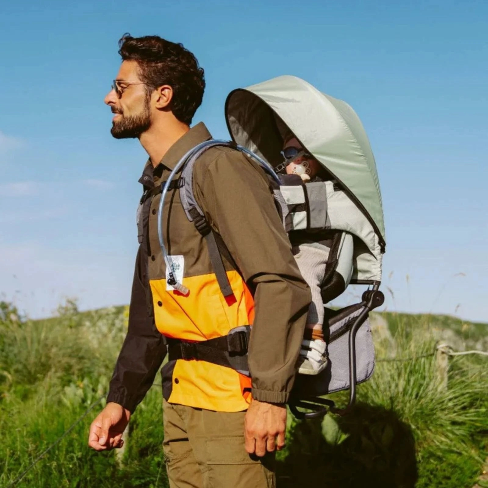 Babymoov Moov & Hike Baby Carrier - Sage Green