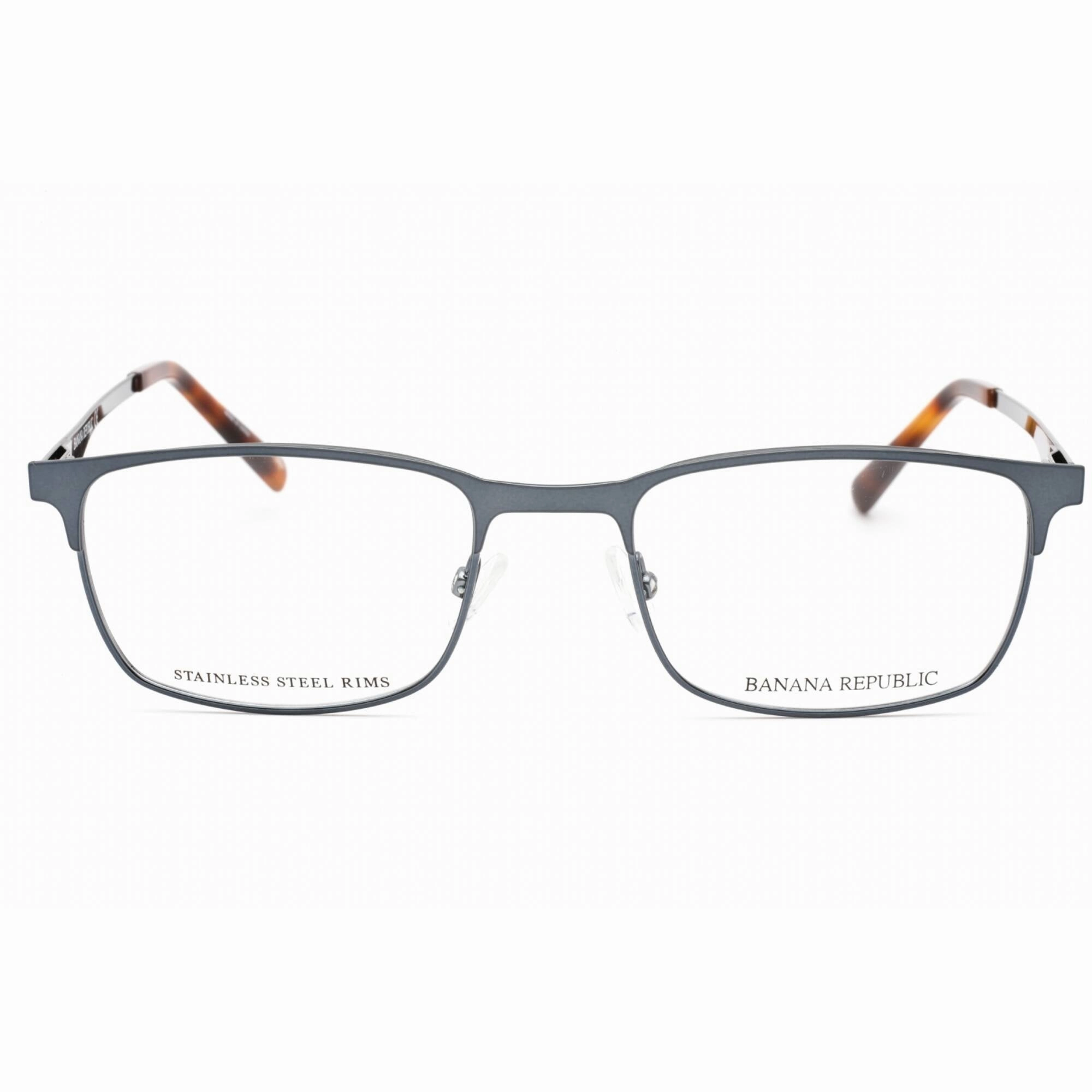 Banana Republic Men's Eyeglasses - Matte Grey Blue Metal Frame | EASTON/N 08HT 00