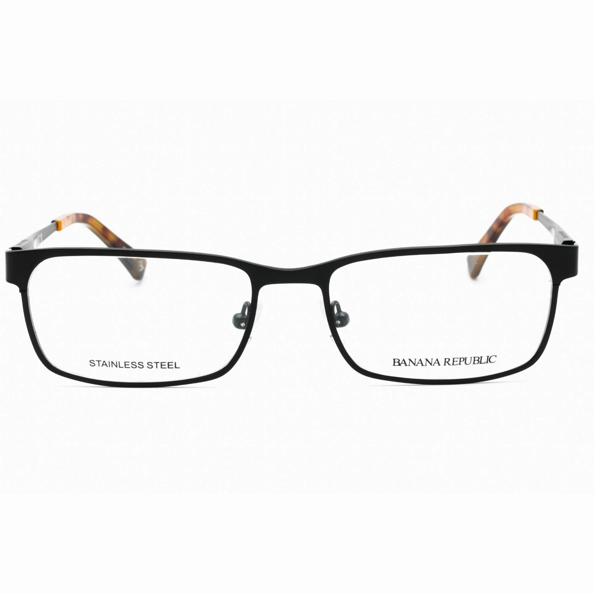 Banana Republic Men's Eyeglasses - Satin Black Metal Full Rim Frame | Carlyle 0003 00