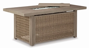 Beachcroft - Outdoor Fire Pit Table - Brown