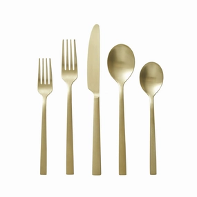 Better Homes & Gardens BH10013461755 River 20-Piece Gold Stainless Steel Flatware Set (Service for 4)