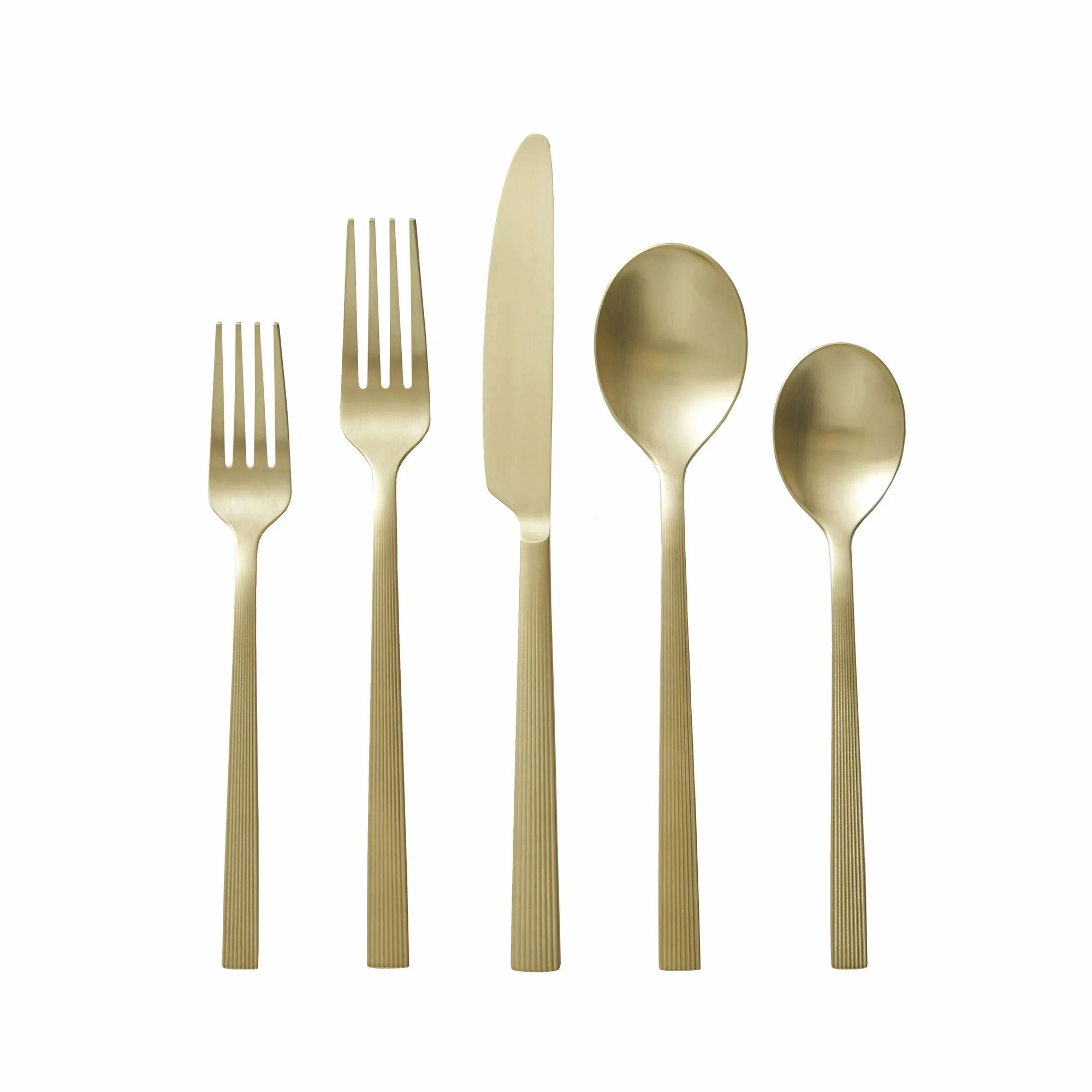 Better Homes & Gardens BH10013461755 River 20-Piece Gold Stainless Steel Flatware Set (Service for 4)