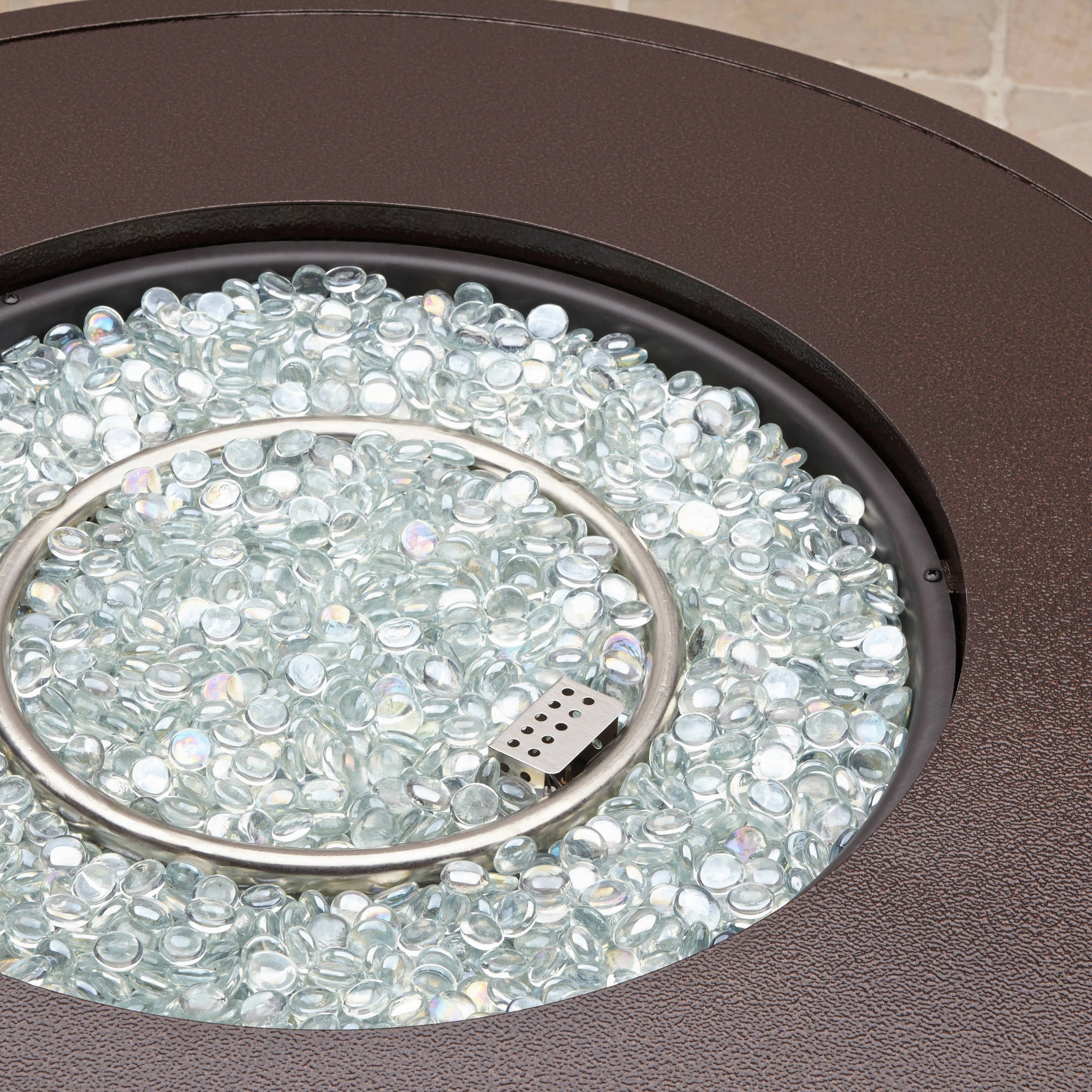 Better Homes & Gardens BH4609219906 37" Round 50000 BTU Propane Bronze Finish Aluminum Fire Pit