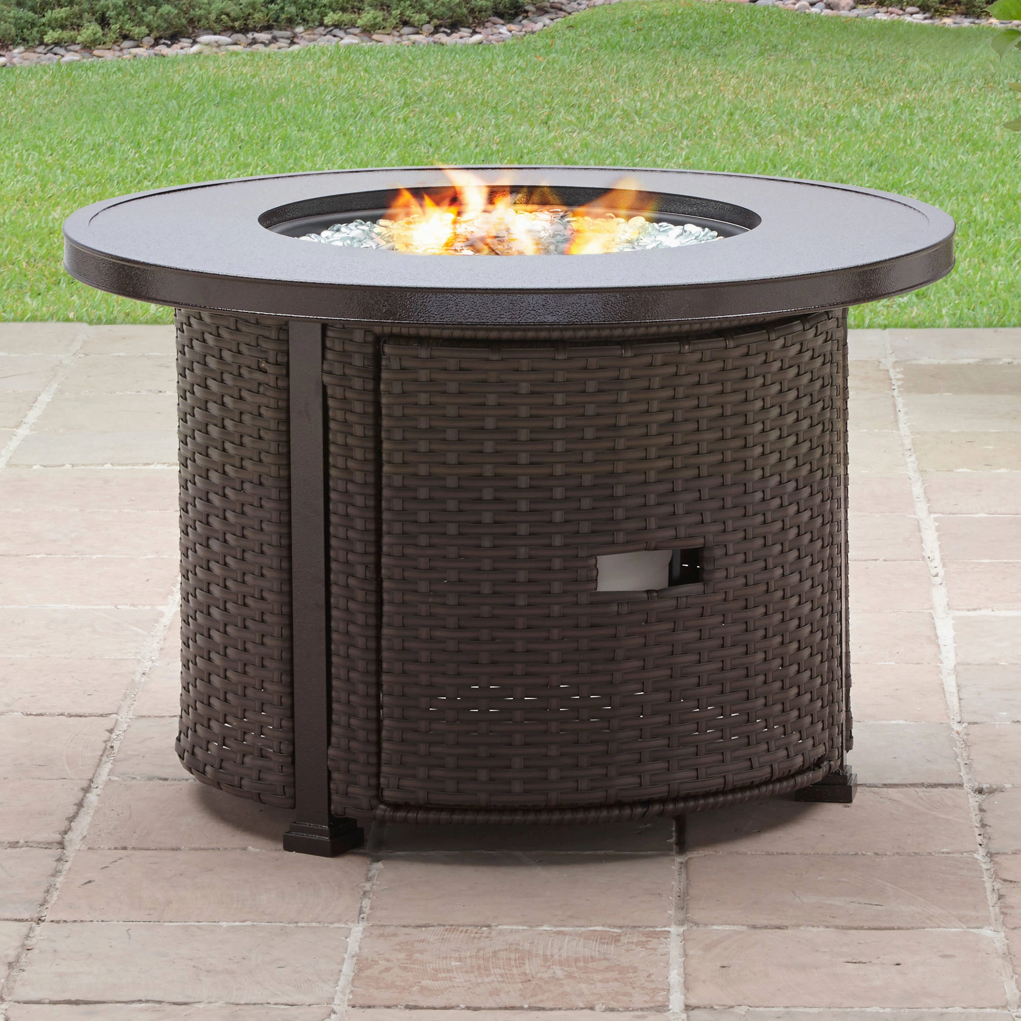 Better Homes & Gardens BH4609219906 37" Round 50000 BTU Propane Bronze Finish Aluminum Fire Pit