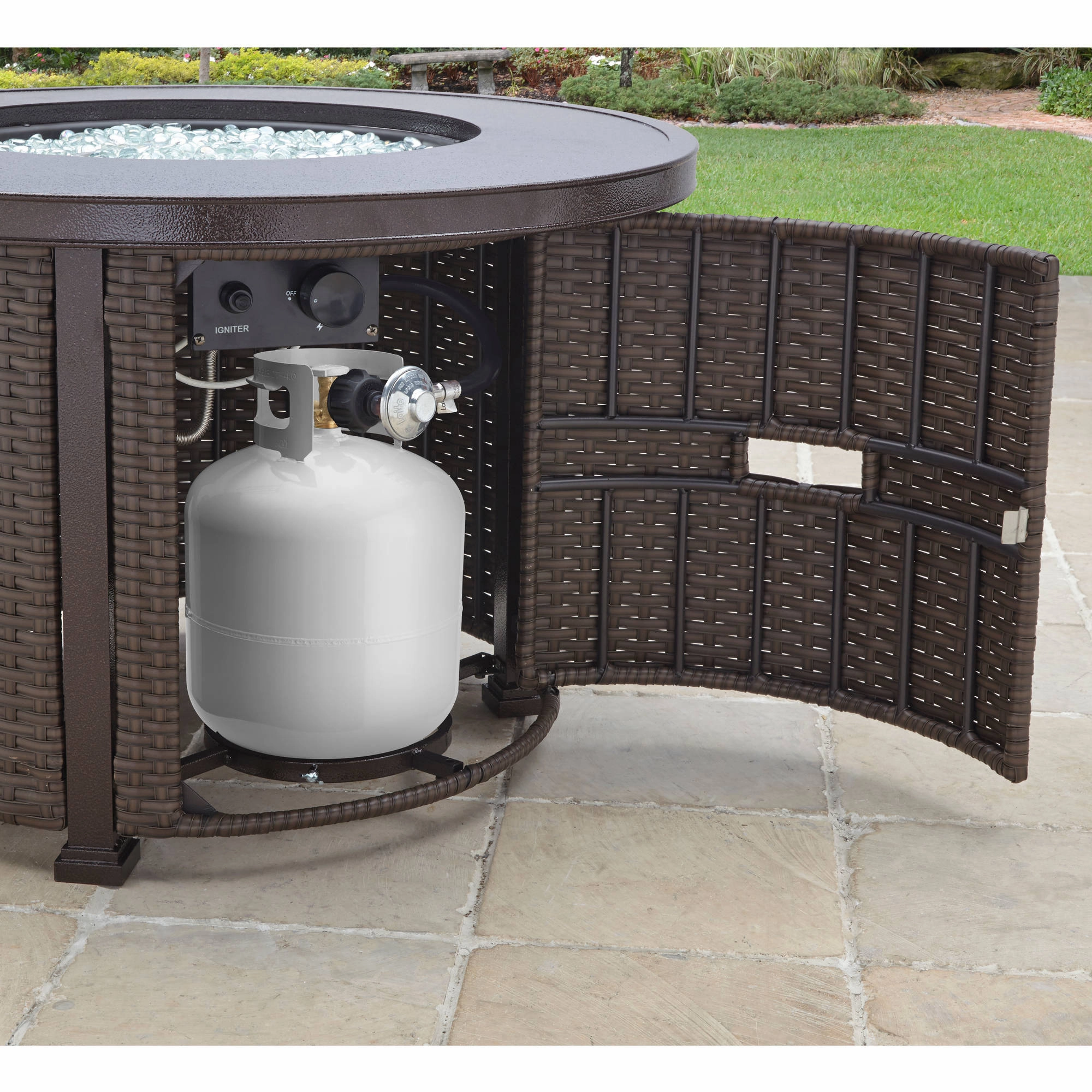 Better Homes & Gardens BH4609219906 37" Round 50000 BTU Propane Bronze Finish Aluminum Fire Pit