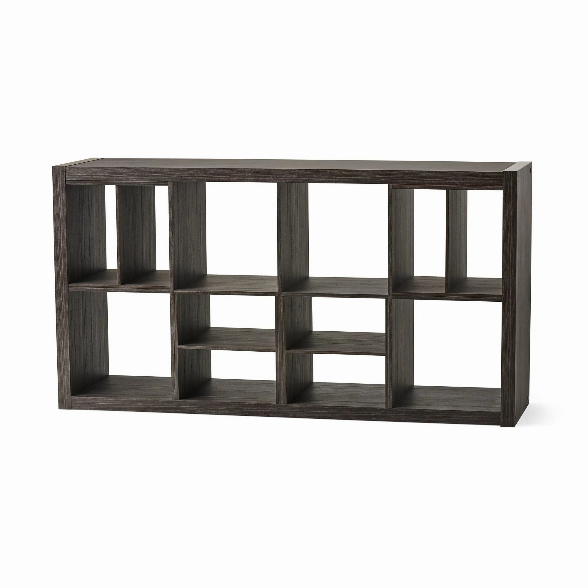 Better Homes & Gardens BH5336278612066 8-Cube Organizer with 4 H-Shelf Inserts, Tobacco Oak
