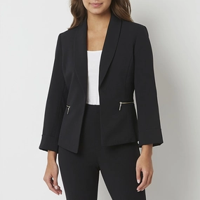 Black Label By Evan-Picone Suit Jacket - BLACK 18