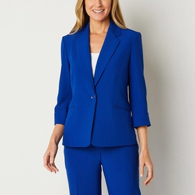 Black Label By Evan-Picone Suit Jacket - TRUE COBALT 8