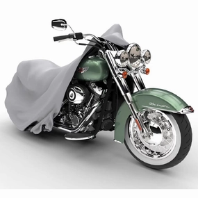 Budge StormBlock Outdoor Protection Motorcycle Cover, Grey - Fit: 96" L x 44" W (at wheelbase) x 44" H