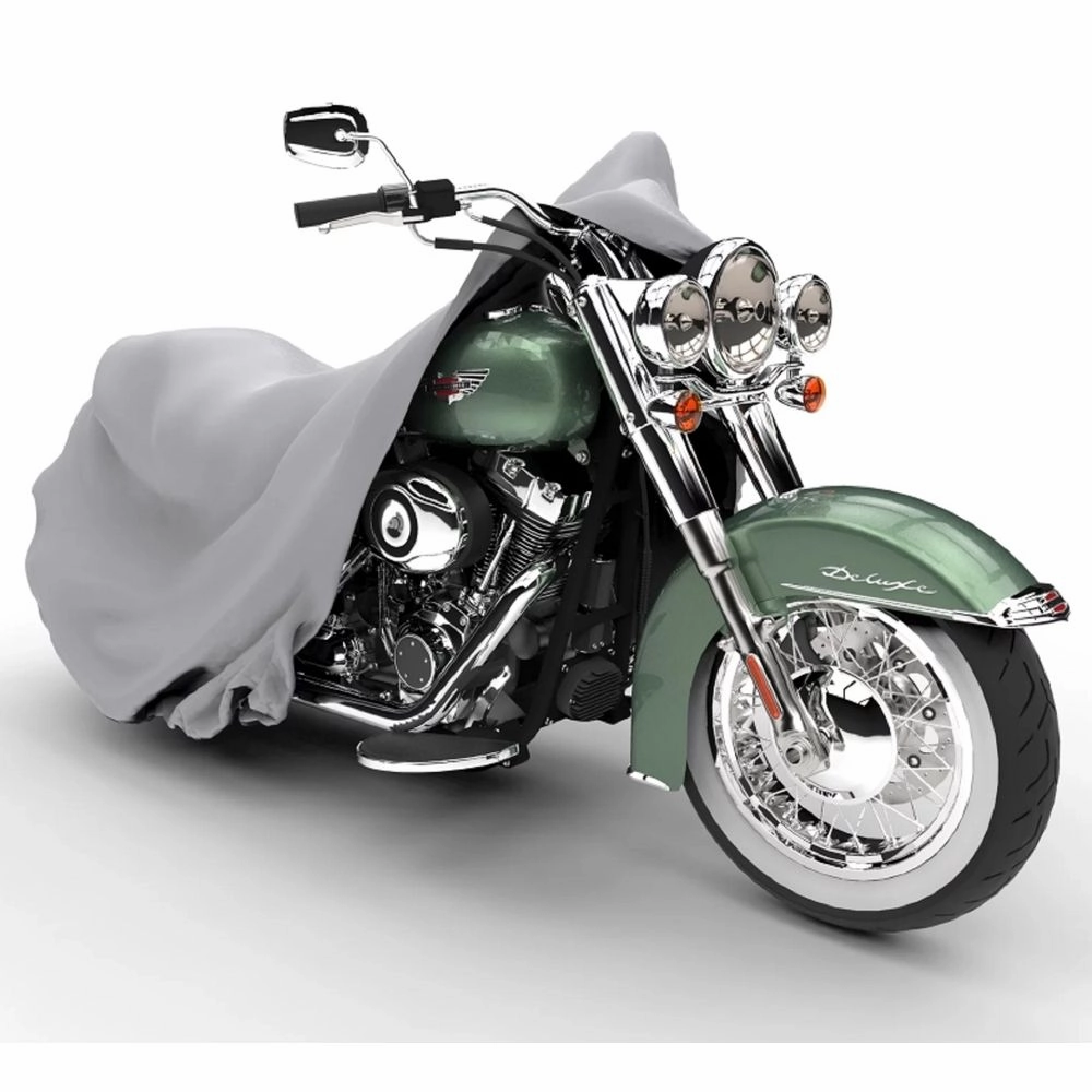 Budge StormBlock Outdoor Protection Motorcycle Cover, Grey - Fit: 96" L x 44" W (at wheelbase) x 44" H