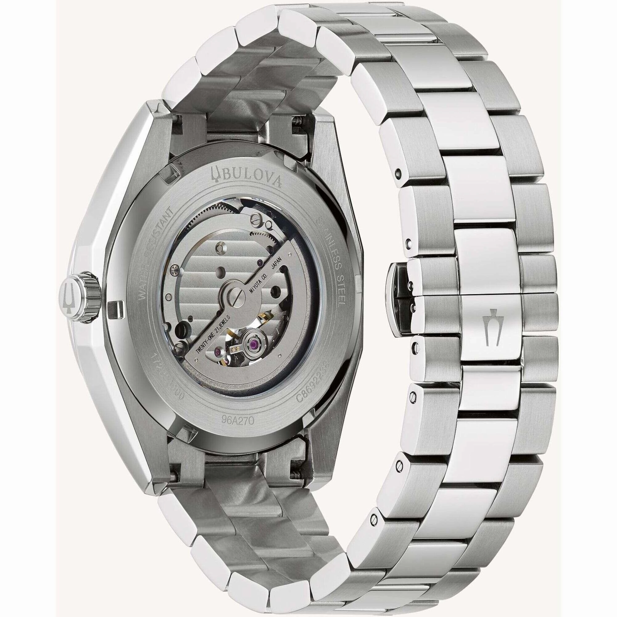 Bulova Men's Watch - Surveyor Classic Automatic Open Heart Dial Bracelet | 96A270