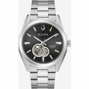 Bulova Men's Watch - Surveyor Classic Automatic Open Heart Dial Bracelet | 96A270