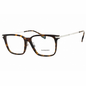Burberry Men's Eyeglasses - Dark Havana Plastic Full Rim Square Frame | 0BE2378F 3002