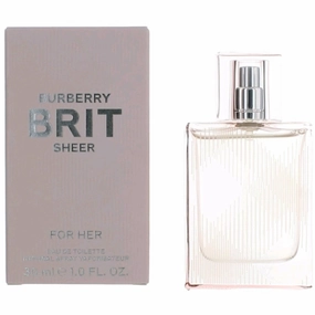 Burberry Women's Eau De Toilette Spray - Brit Sheer Sparkling Floral Delight, 1oz
