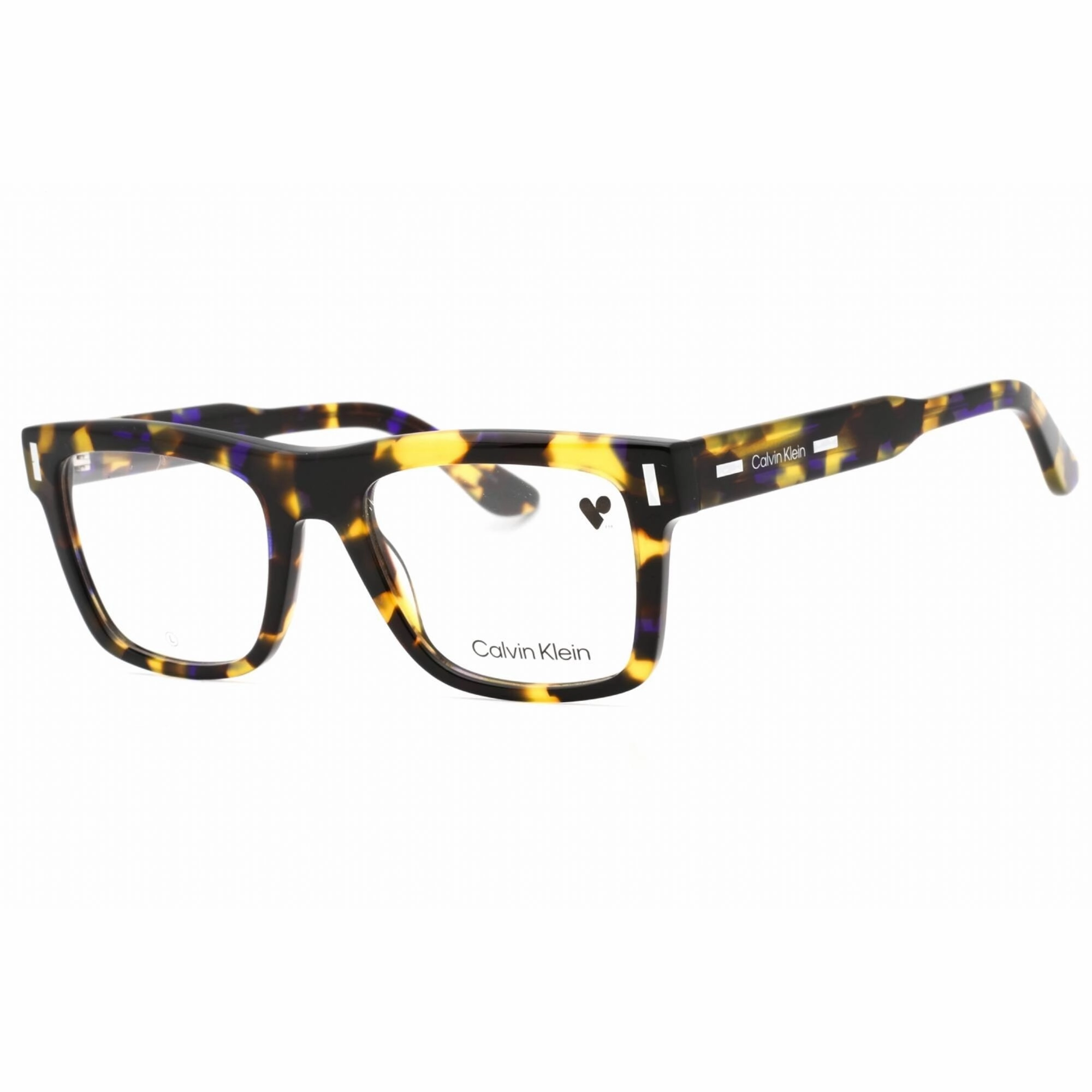 Calvin Klein Men's Eyeglasses - Brown Blue Havana Plastic Full Rim Frame | CK23519 218