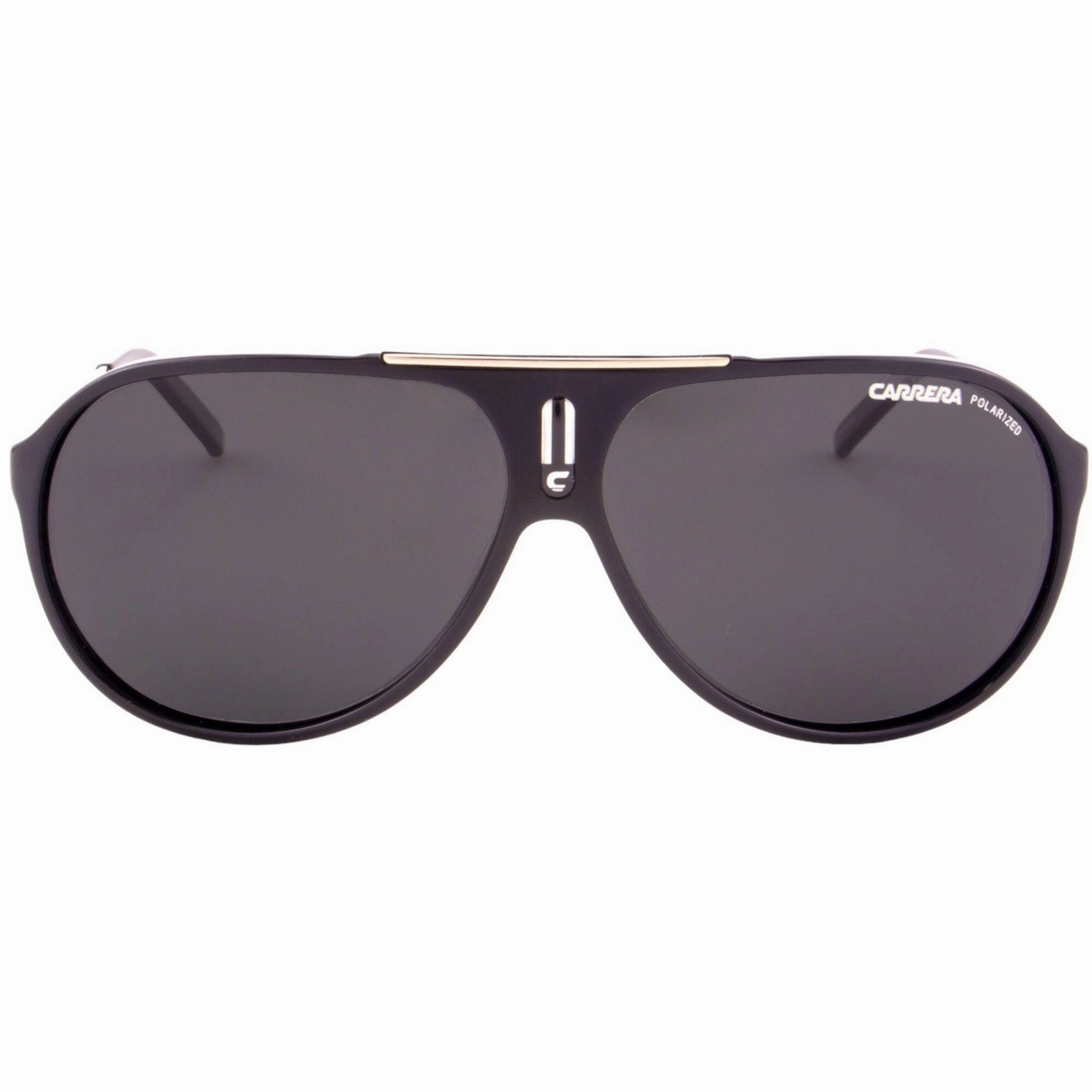 Carrera Men's Sunglasses - Black Palladium Full Rim Aviator Frame Grey Lens | HOT 0CSA
