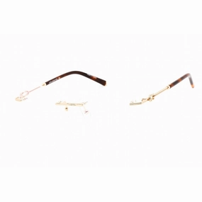 Charriol Men's Eyeglasses - Clear Lens Shiny Gold Metal Cat Eye Frame | PC71047 C01