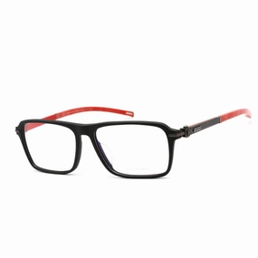 Chopard Men's Eyeglasses - Black Red Plastic Rectangular Shape Frame | VCH310 0703