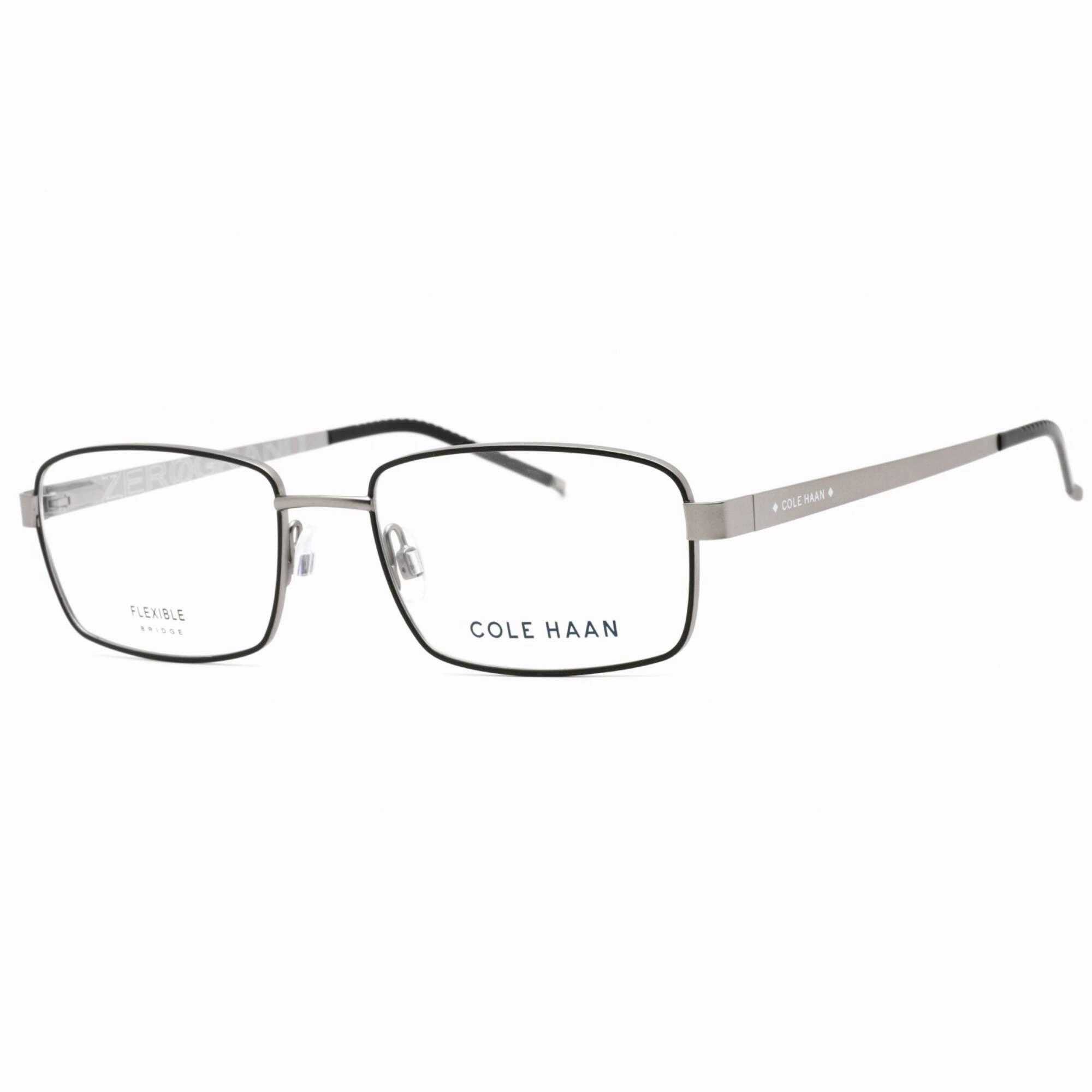 Cole Haan Men's Eyeglasses - Clear Demo Lens Black Rectangular Frame | CH4013 001