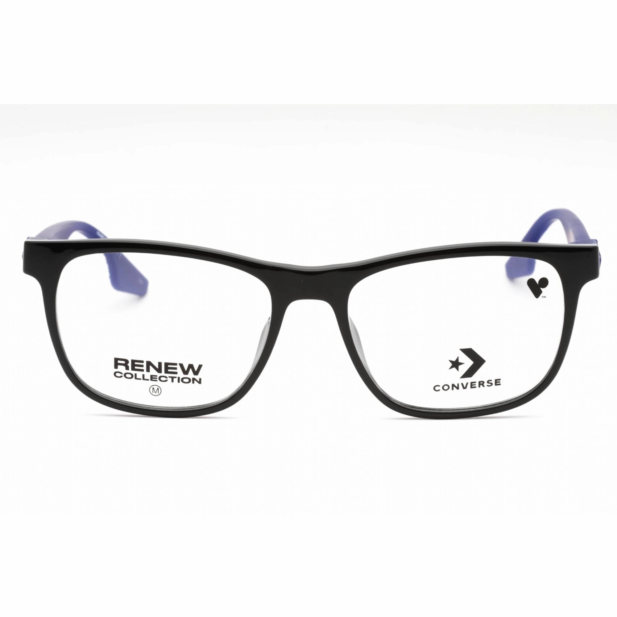 Converse Men's Eyeglasses - Black/Converse Blue Rectangular Full Rim | CV5077 002