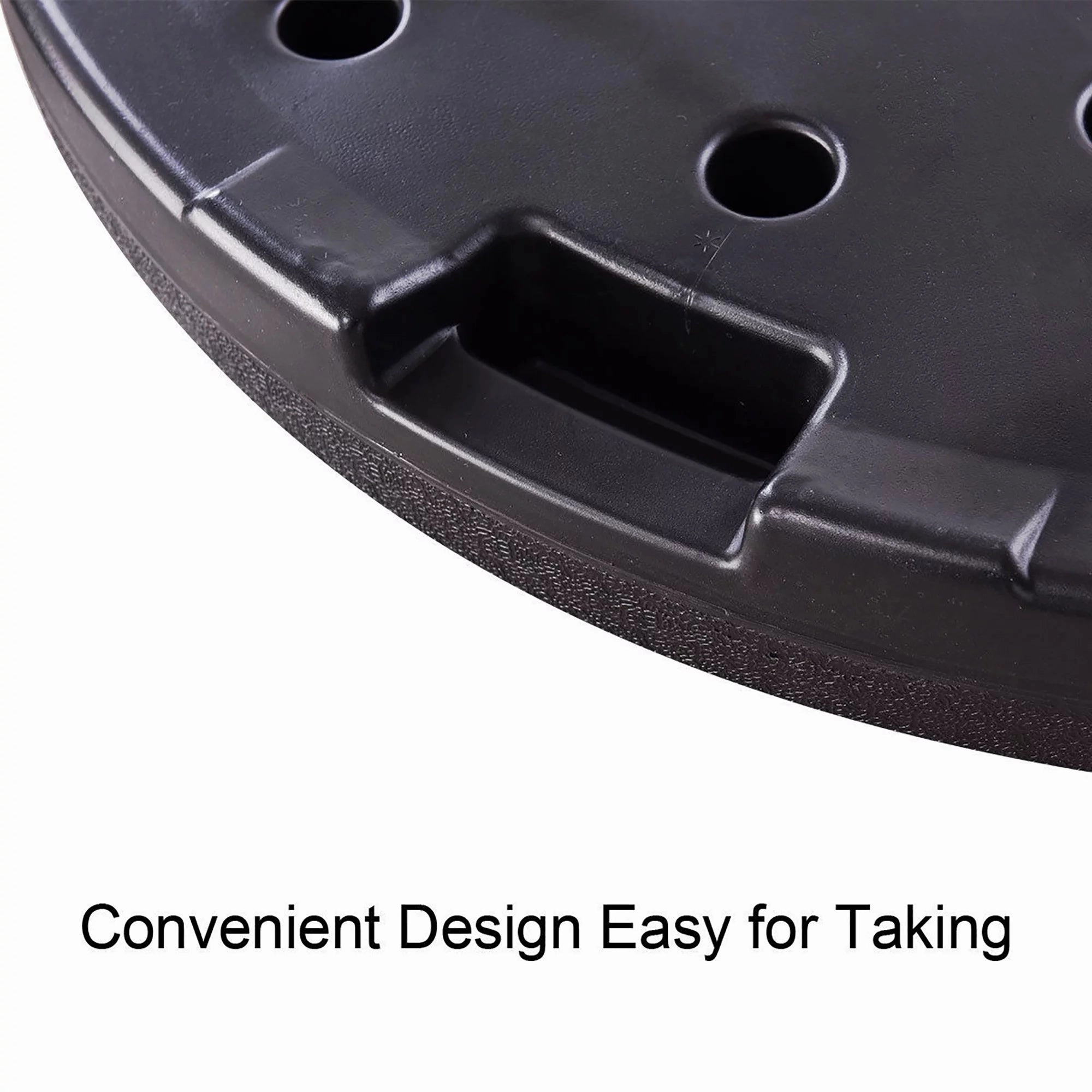 Costway OP3507new Goplus 4 Plate Patio Offset Umbrella Base Stand Weights Sand/Water Filled Base