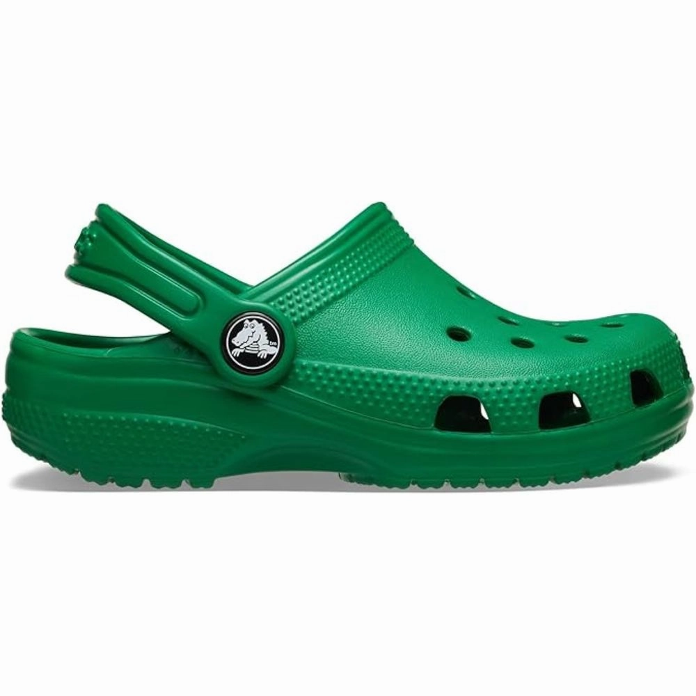 Crocs Kids' Classic Clog, 3 Little Kid, Green Lvy - Materials: Plastic