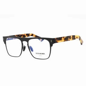 Cutler And Gross Men's Eyeglasses - Clear Lens Matte Black Titanium | CGOP136656 003
