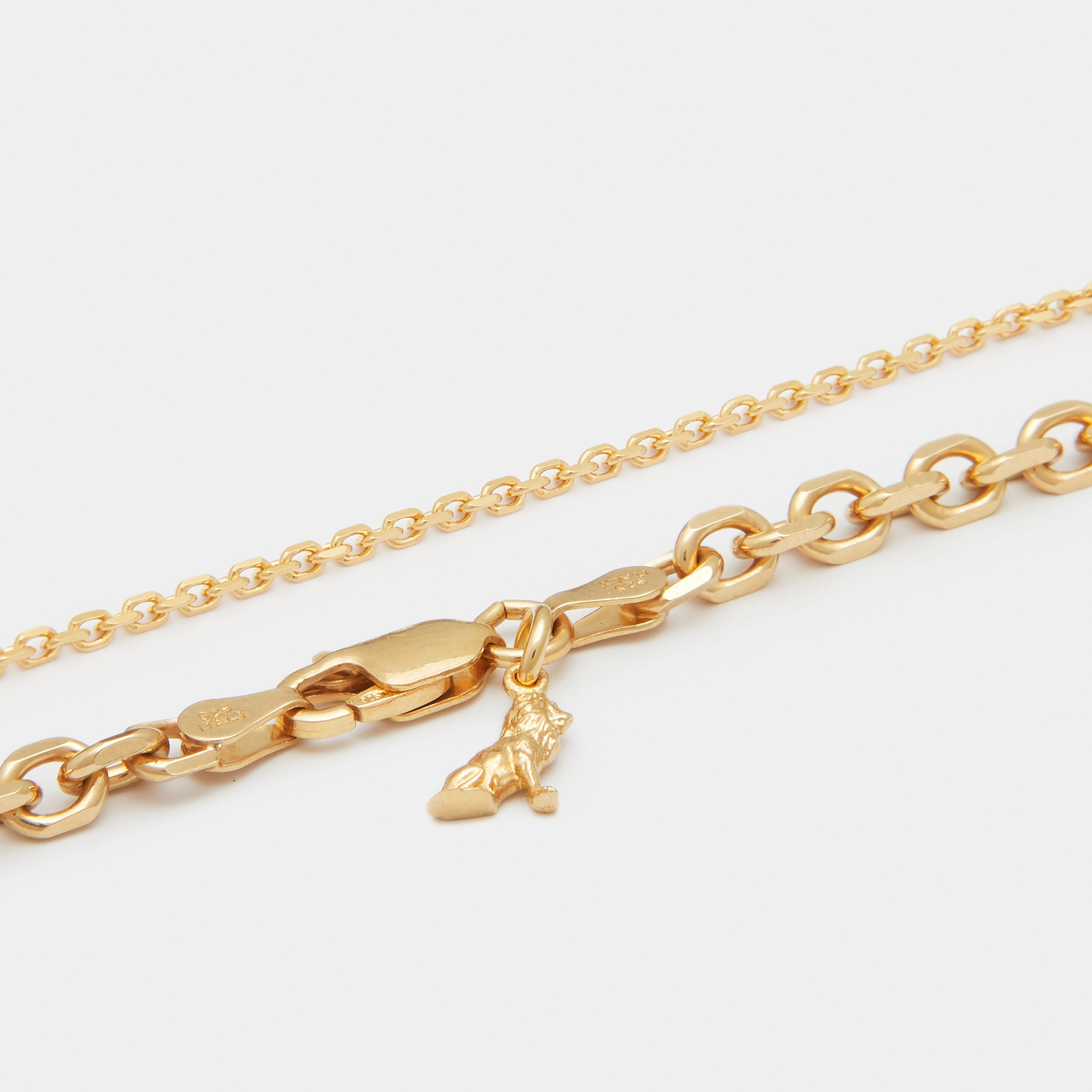 Diamond Cut Combo Chains in Gold