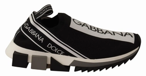 Dolce & Gabbana Chic Monochrome Sorrento Slip-On Men's Sneakers (Pre-Owned)