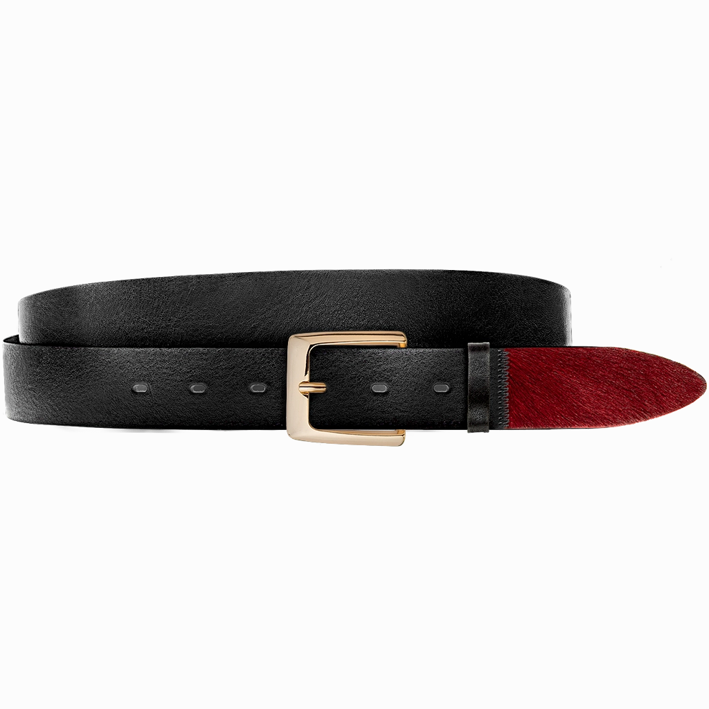 East Meets West Men Black & Burgundy
