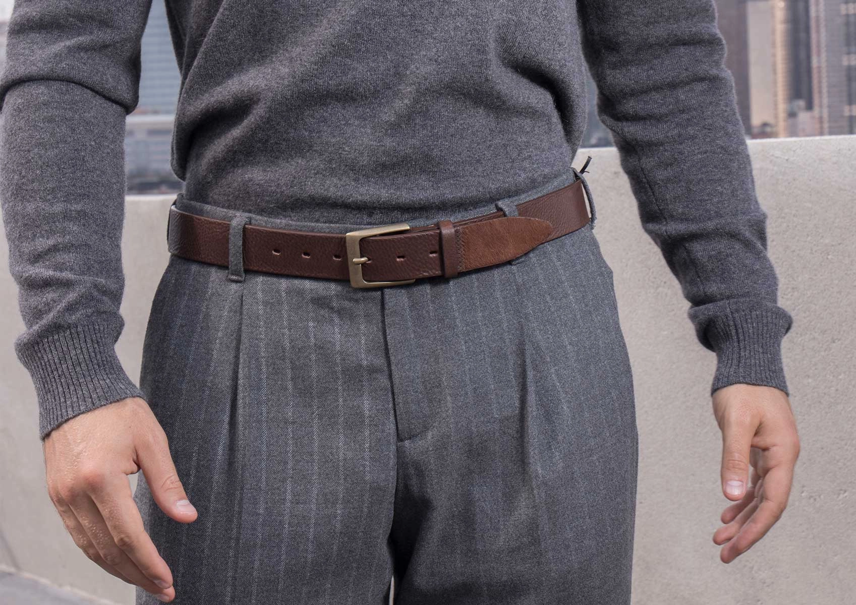 East Meets West Men Brown