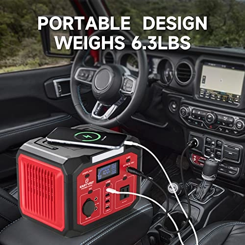 Eastvolt EVPS001D Portable Power Station 240W, 201.6Wh Lithium-Ion Battery with 110V AC Outlet, Solar Generator for Emergencies