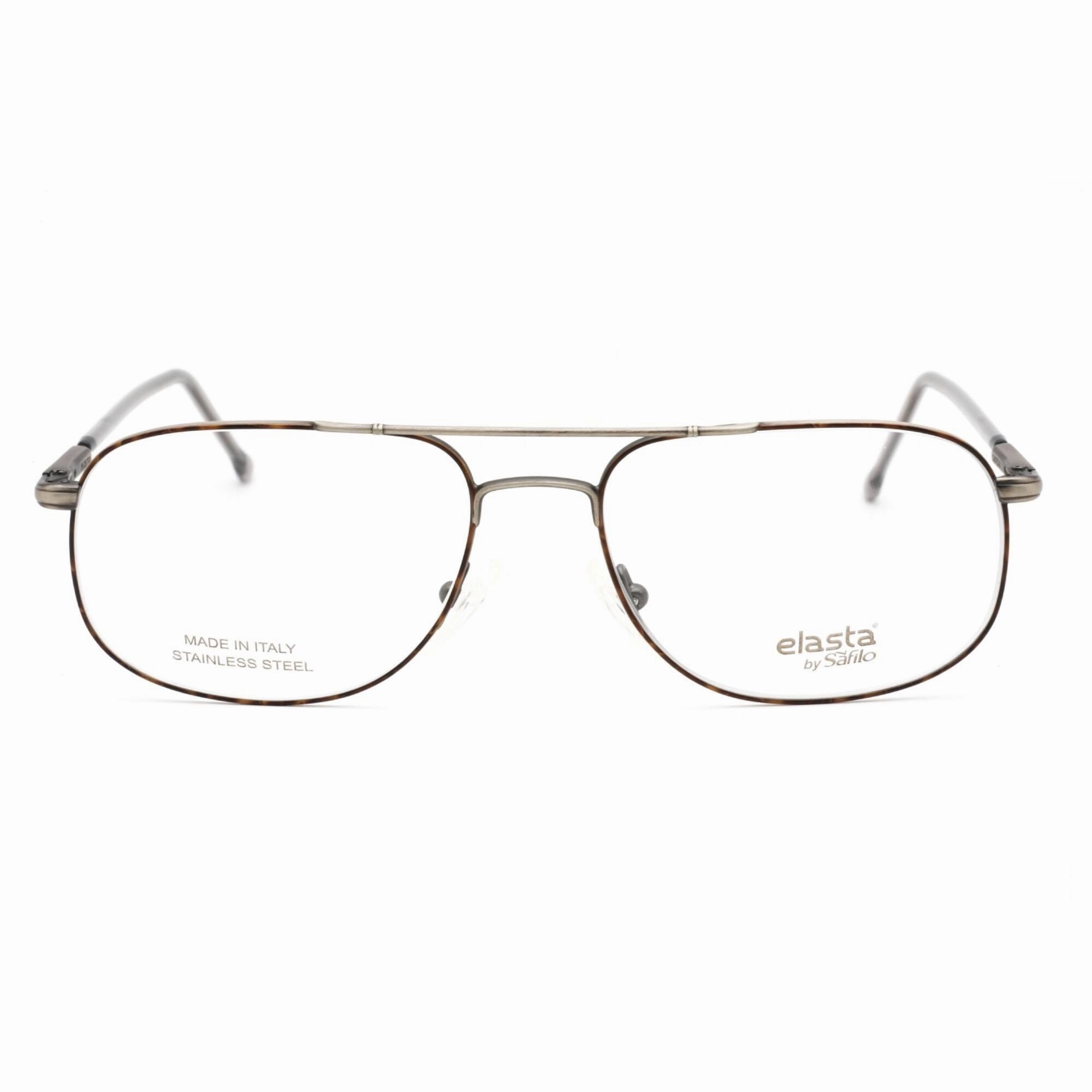 Elasta Men's Eyeglasses - Antique Matte Metal Full Rim  Frame | 7020 0LV8 00