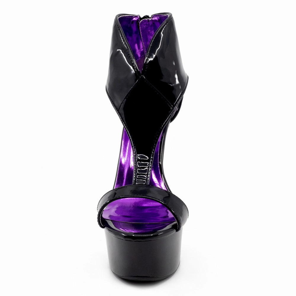 Ellie Shoes Wonder 6" Stiletto Low Vamp Ankle Platform Sandal