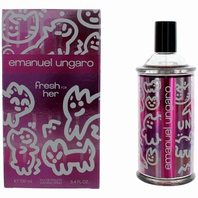 Emanuel Ungaro Women's Eau De Toilette Spray - Fresh for Her Refreshing Fusion, 3.4 oz