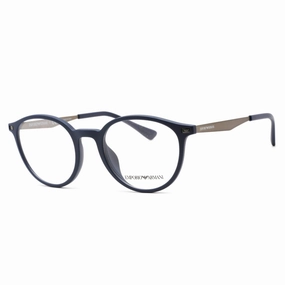 Emporio Armani Men's Eyeglasses - Full Rim Matte Blue Round Frame | 0EA3188U 5088