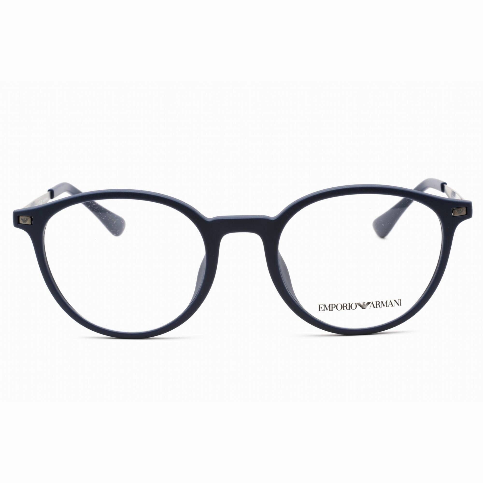Emporio Armani Men's Eyeglasses - Full Rim Matte Blue Round Frame | 0EA3188U 5088