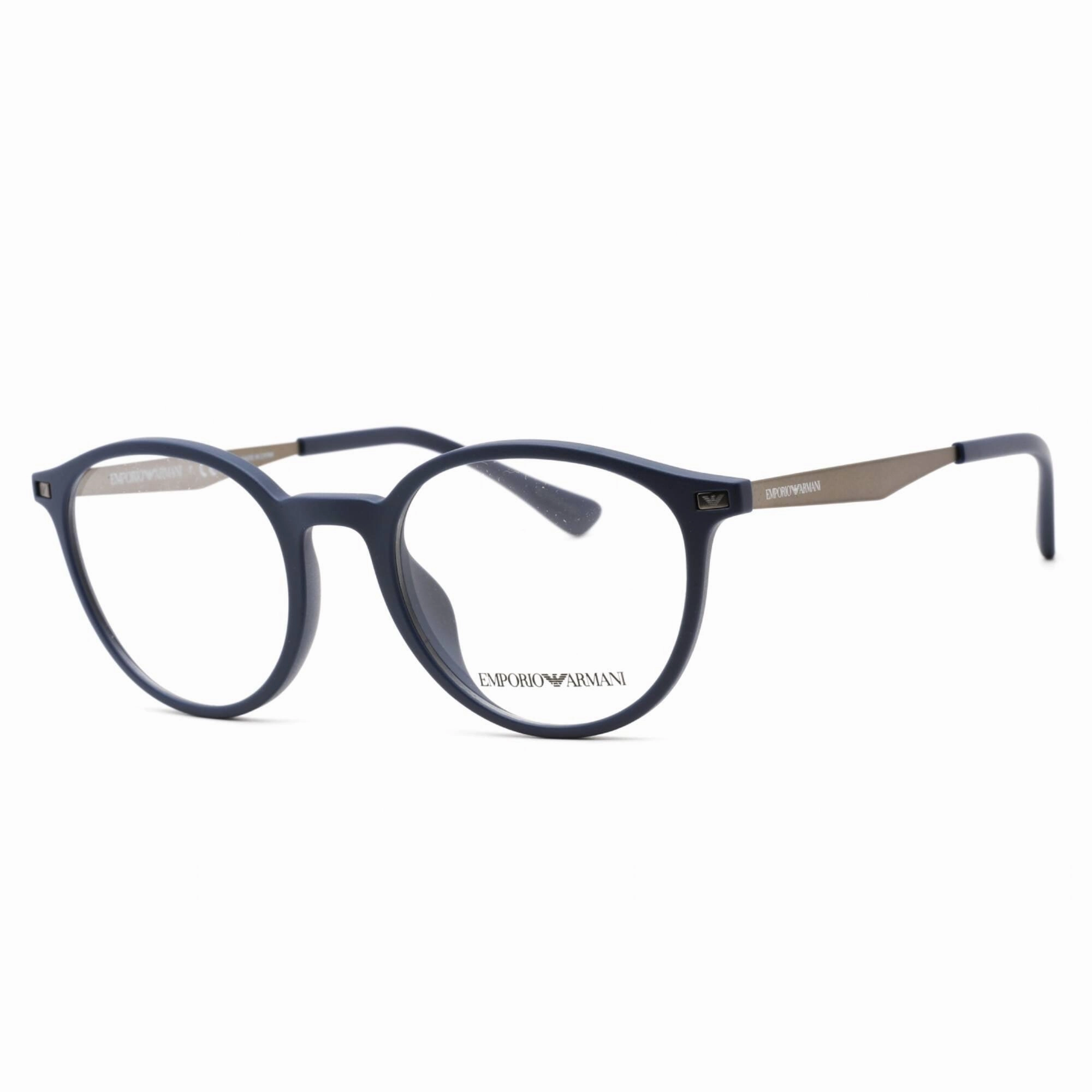 Emporio Armani Men's Eyeglasses - Full Rim Matte Blue Round Frame | 0EA3188U 5088