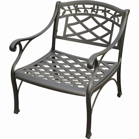 Ergode CO6103-BK-VV Furniture Heavy-Duty Cast Aluminum Outdoor Chair, Black