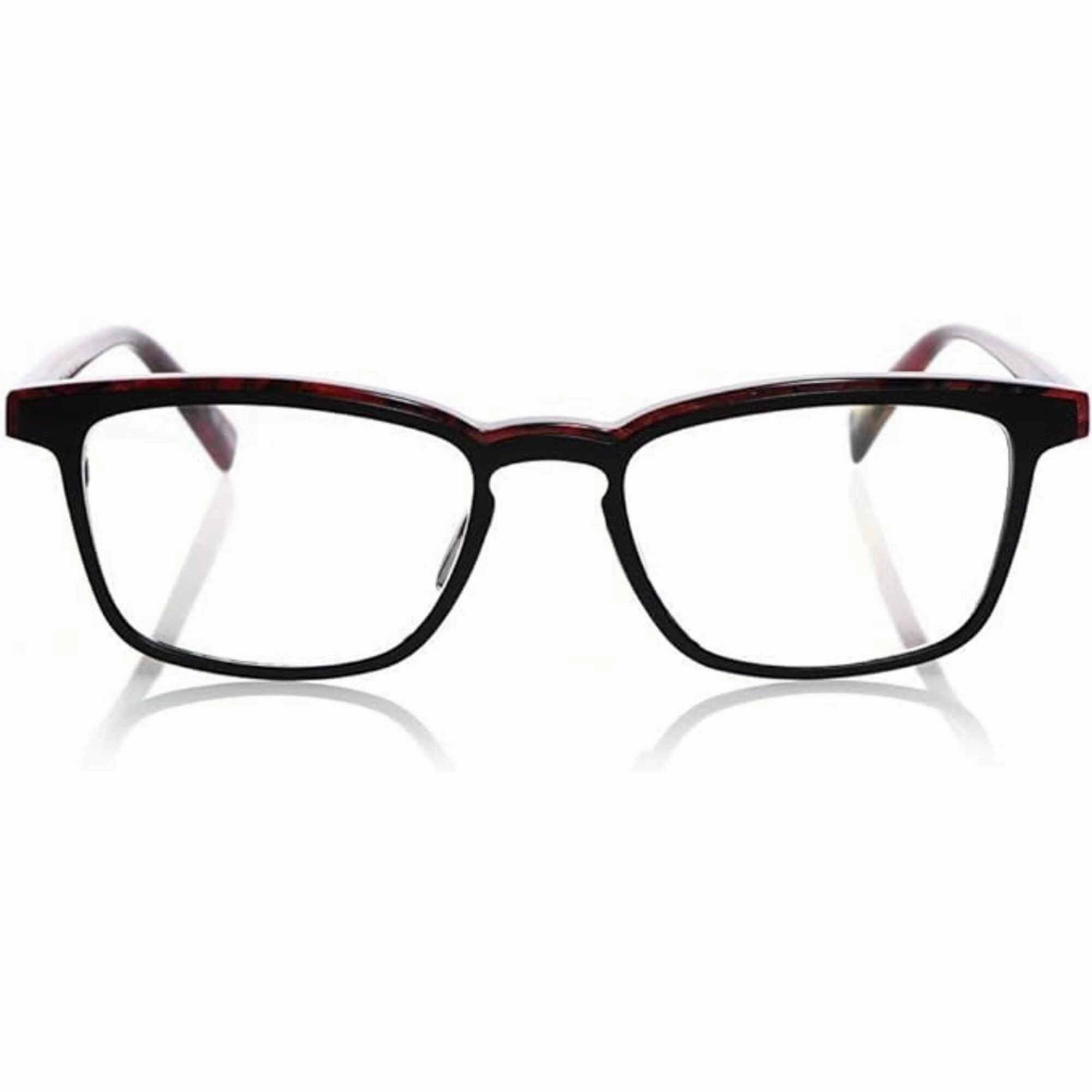 Eyebobs Men's Reading Glasses - Black Red Marble Plastic Frame,  3.50 | EYEBOBS 3158 0