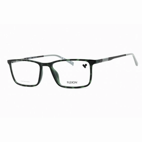 Flexon Men's Eyeglasses - Olive Tortoise Rectangular Shape Frame | FLEXON EP8018 340