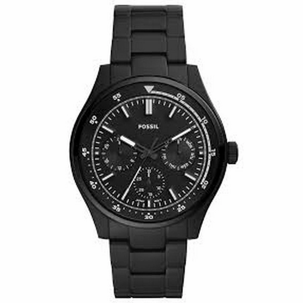Fossil  FS5576 Men's Belmar FS5576 44mm Black Dial Stainless Steel Watch