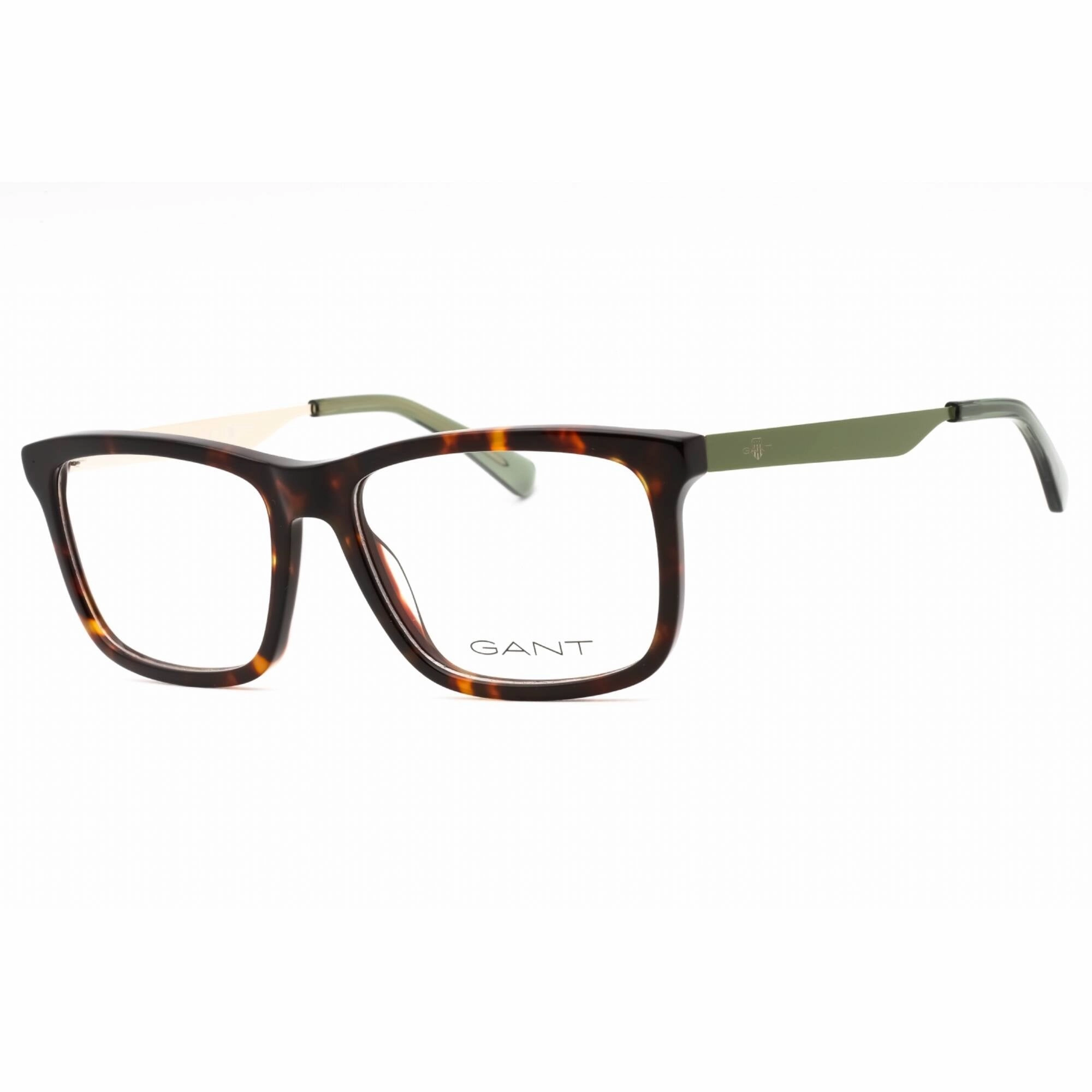 GANT Men's Eyeglasses - Dark Havana Plastic Rectangular Full Rim Frame | GA3294 052